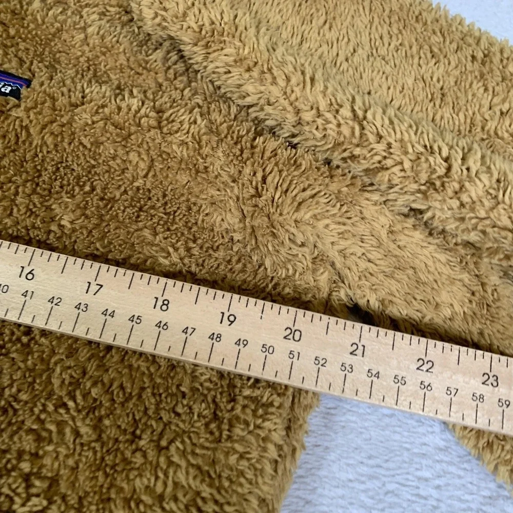 Patagonia Sweater Womens Large Brown Fleece 1/4 Zip Mock Neck Pullover Los Gatos - Picture 4 of 12
